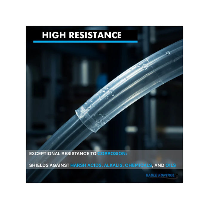 Heat Shrink Tubing - 3/16" ID - 2:1 - Single Wall - PTFE Teflon - Clear