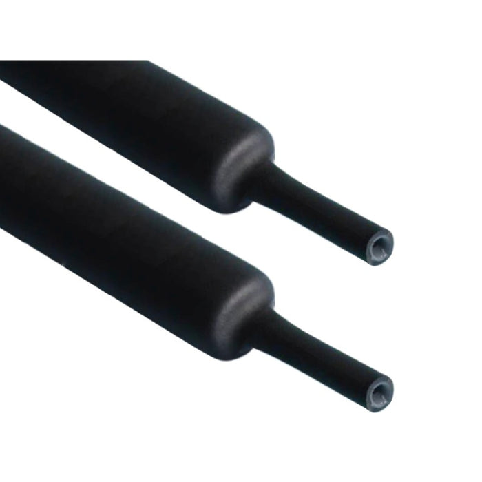 Heat Shrink Tubing - 0.276" (7mm) ID - 3:1 - Polyolefin - Heavy Wall Adhesive Lined - Black