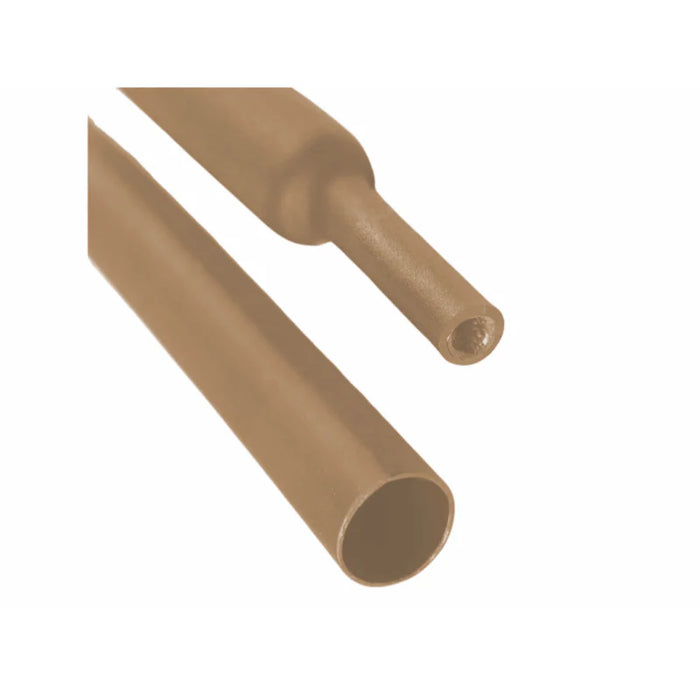 Heat Shrink Tubing - 1-1/4" ID - 2:1 Ratio -Single Wall - Polyolefin - Flexible - Flame Retardant - Brown - M23053/5