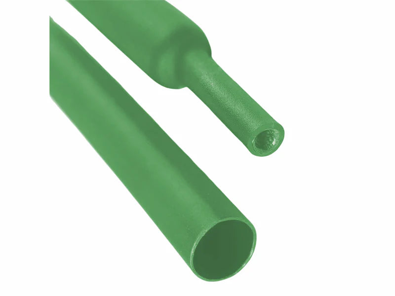 Heat Shrink Tubing - 1" ID - 2:1 Ratio - Dual Wall Adhesive Lined - Polyolefin - Flexible - Flame Retardant- Green - M23053/4-205-5