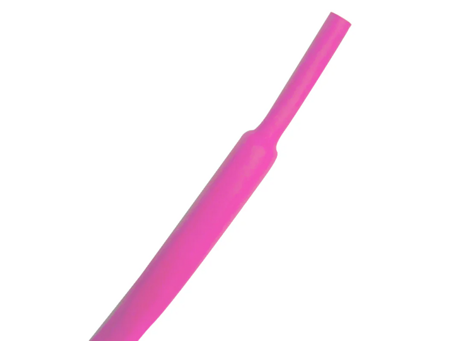 Heat Shrink Tubing - 1/8" ID - 2:1 Ratio - Single Wall - Polyolefin - Flexible - Flame Retardant - Pink - M23053/5-104-P