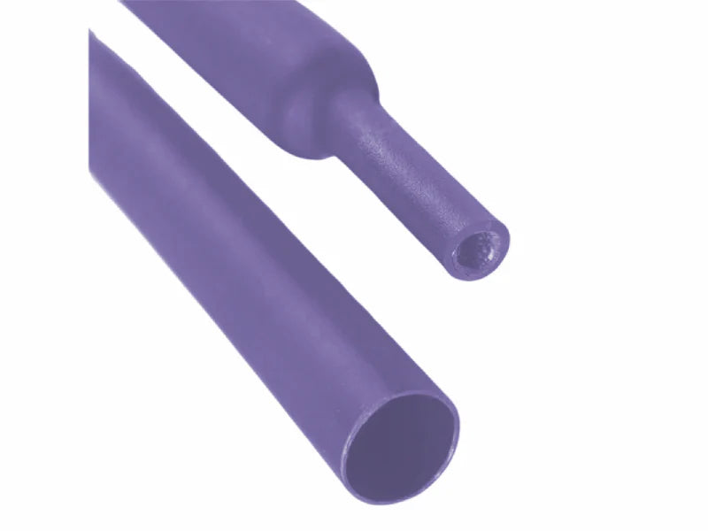 Heat Shrink Tubing - 3/16" ID - 2:1 Ratio - Dual Wall Adhesive Lined - Polyolefin - Flexible - Flame Retardant- Purple - M23053/4