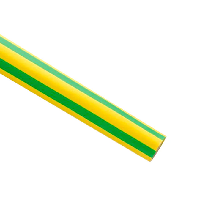 Heat Shrink Tubing - 1/2" ID - 2:1 Ratio - Single Wall - Polyolefin - Flexible - Flame Retardant - Yellow / Green - M23053/5