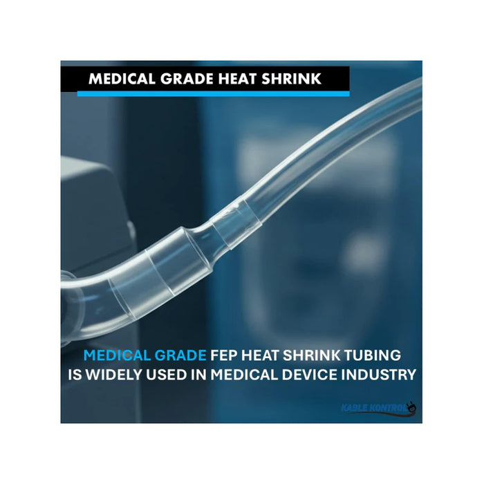 Heat Shrink Tubing - 1/4" ID - 1.6:1 - FEP - Clear