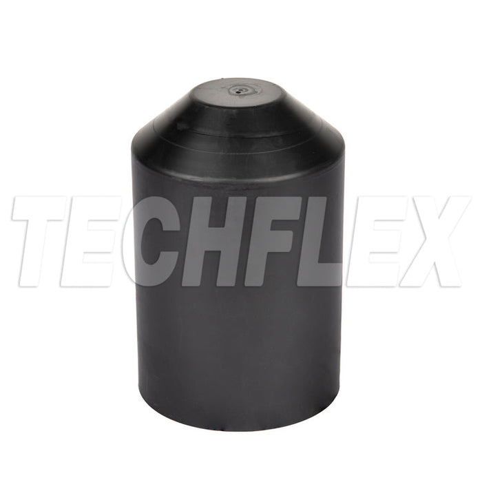 Shrinkflex® 2:1 Adhesive Lined Heatshrink End Cap- 4" - Black