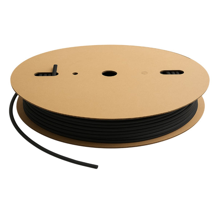 Diesel Resistant Heat Shrink Tubing - 1/8" ID - 2:1 - Single Wall- Flame Retardant - Black