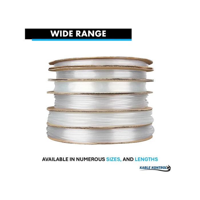 Heat Shrink Tubing - 1/8" ID - 2:1 - Single Wall PVDF - Flame Retardant - clear