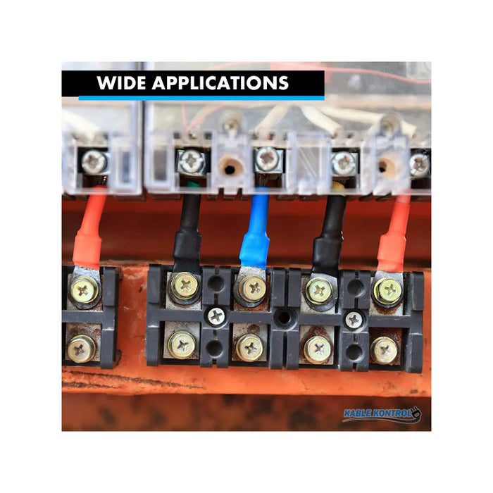 Heat Shrink Tubing - 3/4" ID - 2:1 Ratio - Single Wall Polyolefin - Flexible - Flame Retardant - Yellow/Green
