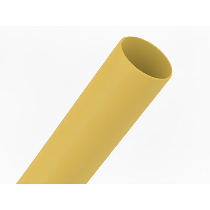 Heat Shrink Tubing - 4" ID - 2:1 Ratio - Single Wall Polyolefin - Flexible - Flame Retardant - Yellow