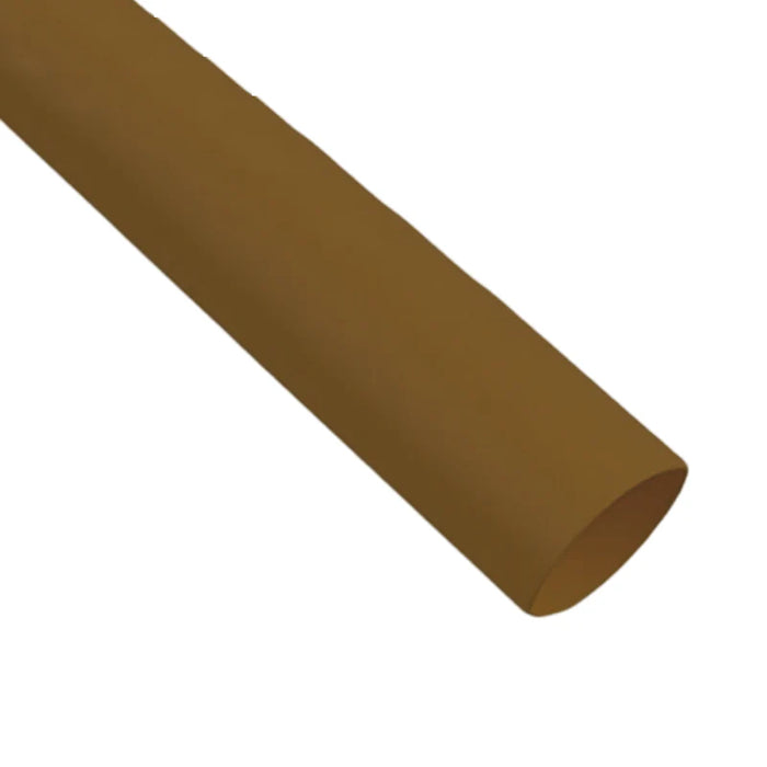 Heat Shrink Tubing - 1-1/2" ID - 3:1 Ratio - Single Wall Polyolefin - Flexible - Flame Retardant - Brown - M23053/5-410-1