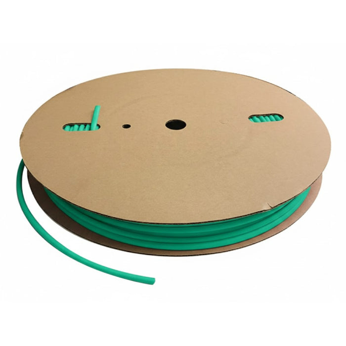 Heat Shrink Tubing - 1/8" ID - 3:1 Ratio - Single Wall Polyolefin - Flexible - Flame Retardant - Green