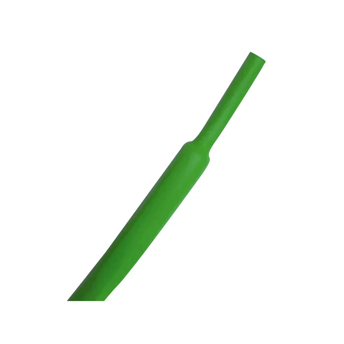 Heat Shrink Tubing - 1/4" ID - 2:1 Ratio - Single Wall Polyolefin - Flexible - Flame Retardant - Green - M23053/5-106-5