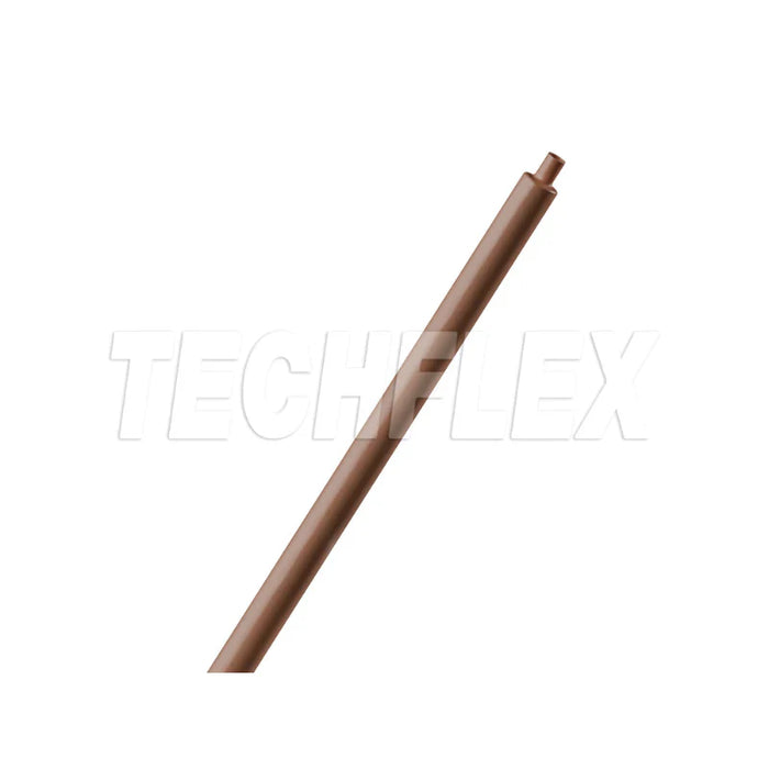 Heat Shrink Tubing - 1/8 " ID - 2:1 Ratio - Single Wall Polyolefin - Brown