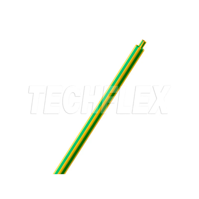 Heat Shrink Tubing - 1/8 " ID - 2:1 Ratio - Single Wall Polyolefin - Yellow/Green