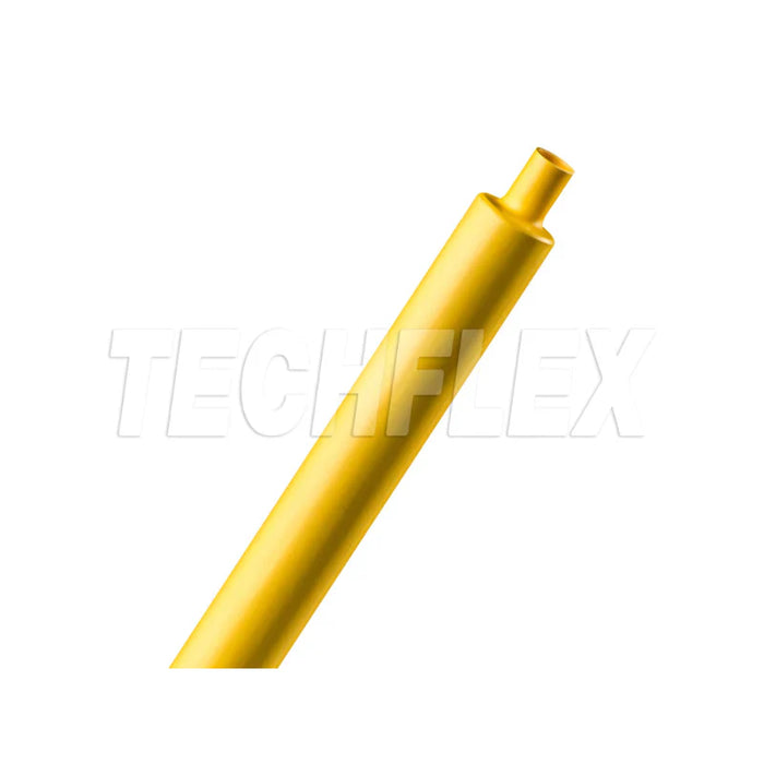 Heat Shrink Tubing - 1/4 " ID - 2:1 Ratio - Single Wall Polyolefin - Yellow