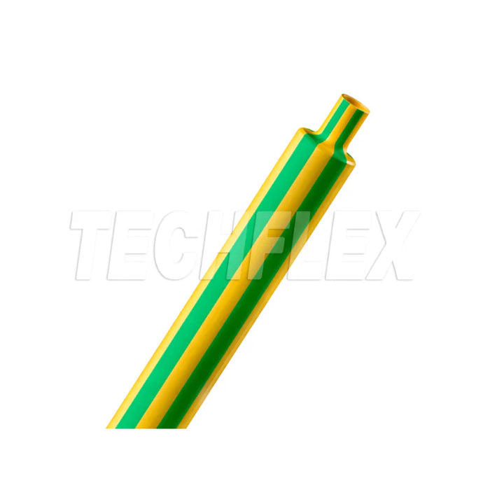 Heat Shrink Tubing - 1/2 " ID - 2:1 Ratio - Single Wall Polyolefin - Yellow/Green