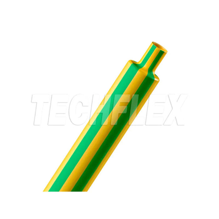 Heat Shrink Tubing - 3/4 " ID - 2:1 Ratio - Single Wall Polyolefin - Yellow/Green