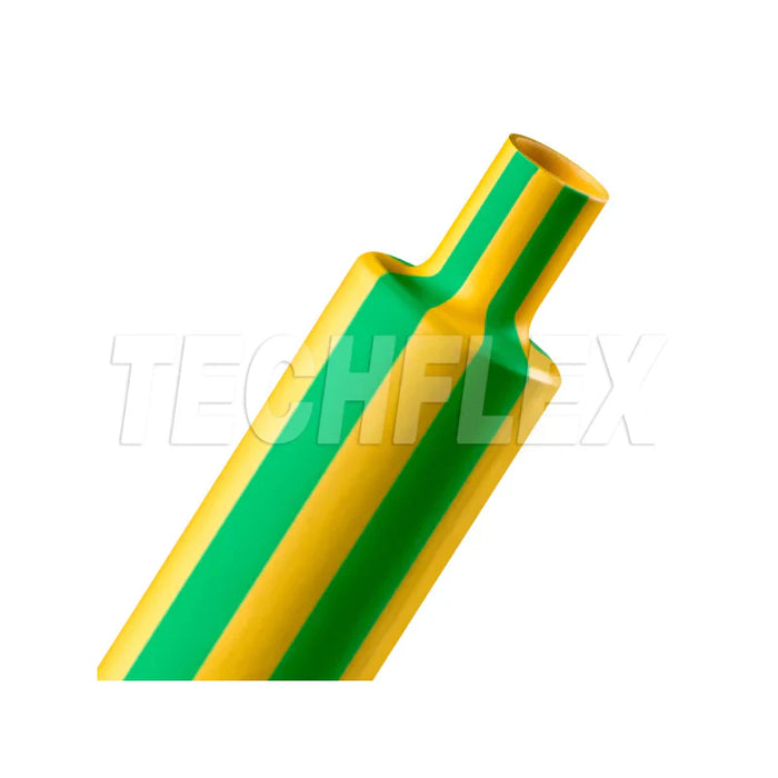 Heat Shrink Tubing - 1-1/2 " ID - 2:1 Ratio - Single Wall Polyolefin - Yellow/Green