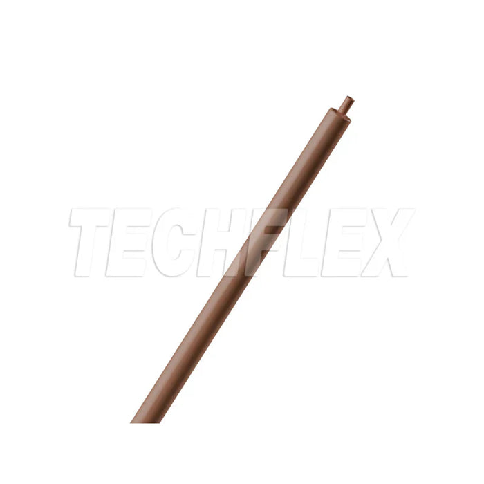 Heat Shrink Tubing - 1/8 " ID - Single Wall Polyolefin - 3:1 Ratio - Brown