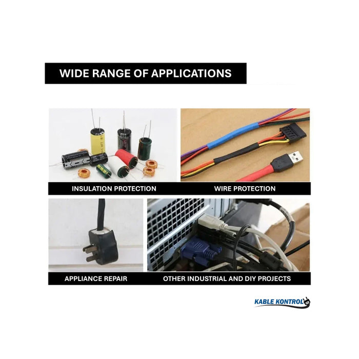 Heat Shrink Tubing - 1-1/4" ID - 3:1 Ratio - Single Wall Polyolefin - Flexible - Flame Retardant - White