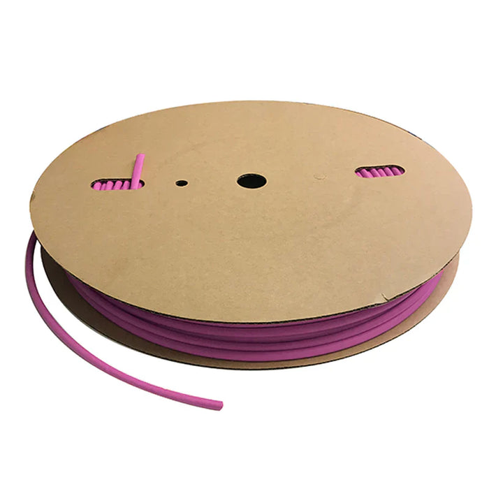 Heat Shrink Tubing - 1/8" ID - 2:1 Ratio - Single Wall Polyolefin - Flexible - Flame Retardant - Purple - M23053/5-104-7