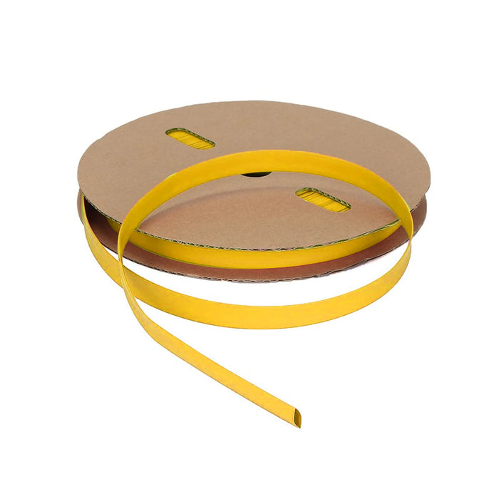 Heat Shrink Tubing - 1-1/4" ID - 2:1 Ratio - Single Wall Polyolefin - Flexible - Flame Retardant - Yellow