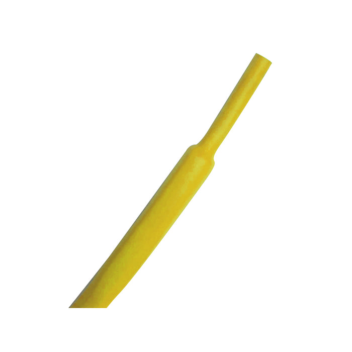 Heat Shrink Tubing - 1-1/4" ID - 2:1 Ratio - Single Wall Polyolefin - Flexible - Flame Retardant - Yellow
