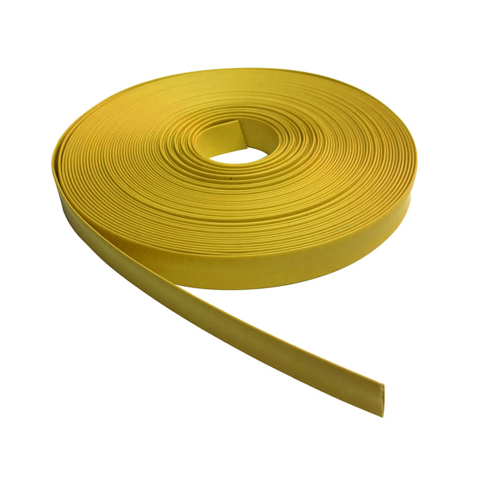 Heat Shrink Tubing - 1-1/4" ID - 2:1 Ratio - Single Wall Polyolefin - Flexible - Flame Retardant - Yellow